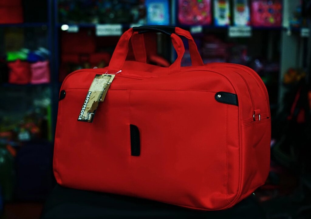 Дорожная сумка "Happypeople" (красная) от компании Интернет-магазин VPROK_kz - фото 1