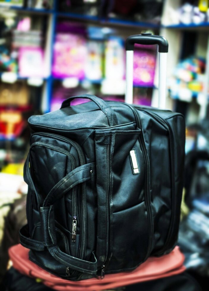 Дорожная сумка на колесах "Happypeople",43х30х43см (черная) от компании Интернет-магазин VPROK_kz - фото 1