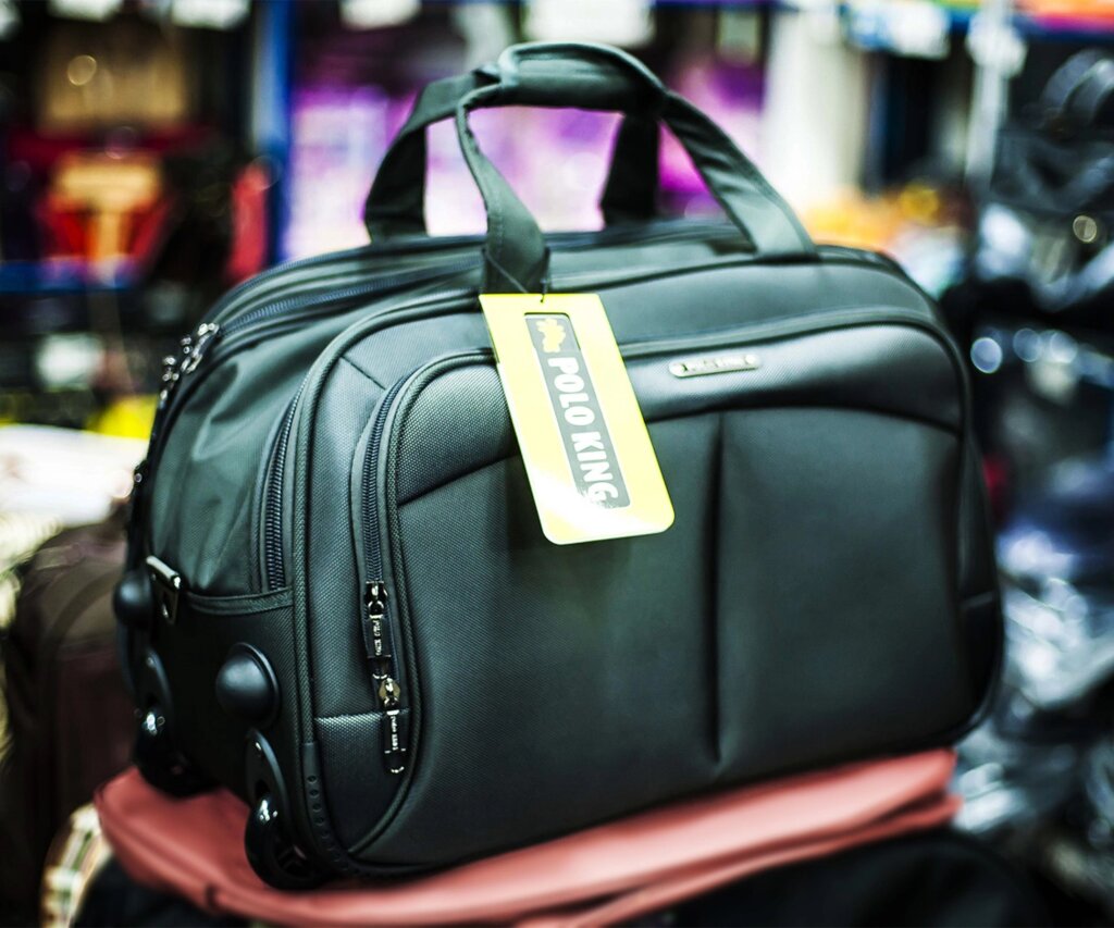 Дорожная сумка на колесах "POLO KING-01", 51х30х32см (черная) от компании Интернет-магазин VPROK_kz - фото 1