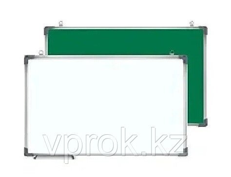 Доска магнитно-маркерная, меловая, флипчарт двухсторонний 120x180 см от компании Интернет-магазин VPROK_kz - фото 1