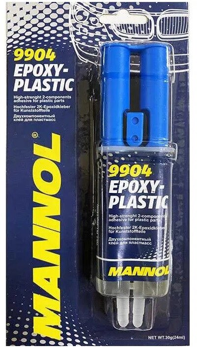 Двухкомпонентный эпоксидный клей для ремонта пластиковых изделий Mannol Epoxy-Plastic 9904, 30гр от компании Интернет-магазин VPROK_kz - фото 1