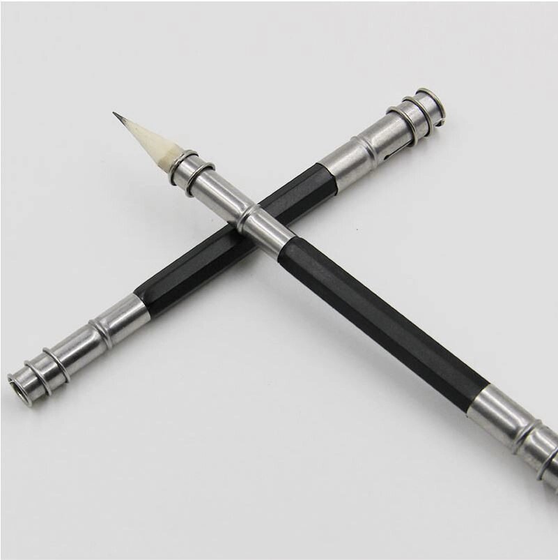 Двусторонний держатель (удлинитель) для карандашей и мелков из пластика и металла, 13 см от компании Интернет-магазин VPROK_kz - фото 1