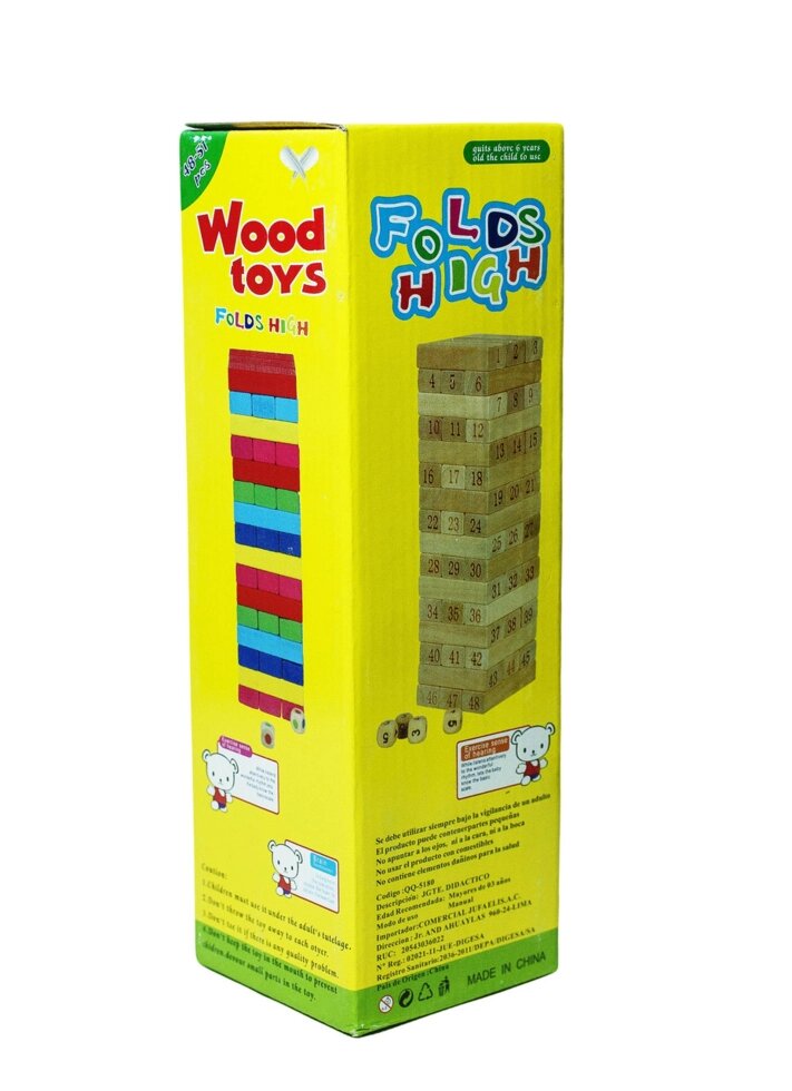 Дженга "Wood Toys Folds High" от компании Интернет-магазин VPROK_kz - фото 1