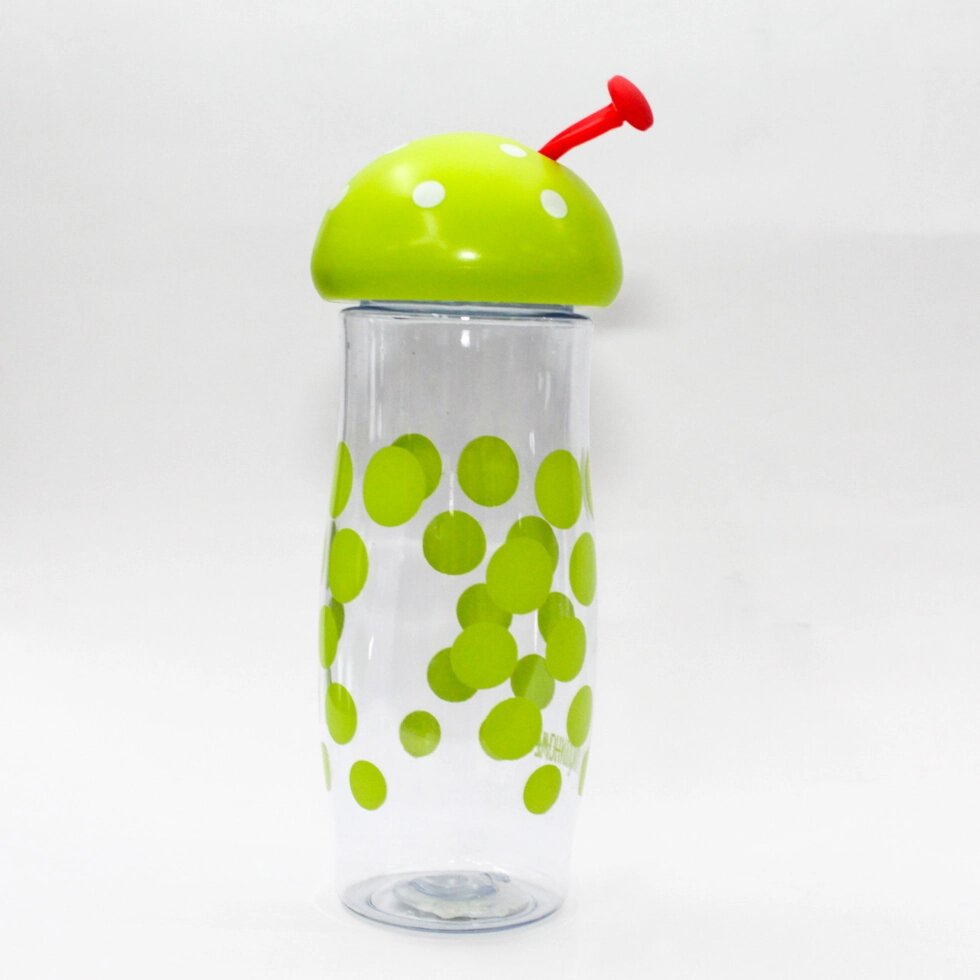 Эко бутылка для воды "Грибочек", 0,4 л, зеленая от компании Интернет-магазин VPROK_kz - фото 1