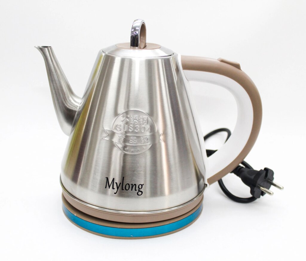 Электрический чайник MYLONG MY-1508, нержавеющая сталь, 1,5 л от компании Интернет-магазин VPROK_kz - фото 1