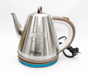 Электрический чайник MYLONG MY-1508, нержавеющая сталь, 1,5 л