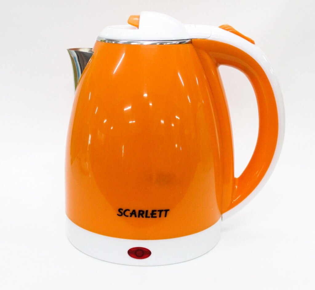 Электрический чайник SCARLETT SC-2020, оранжевый, 2 л. от компании Интернет-магазин VPROK_kz - фото 1