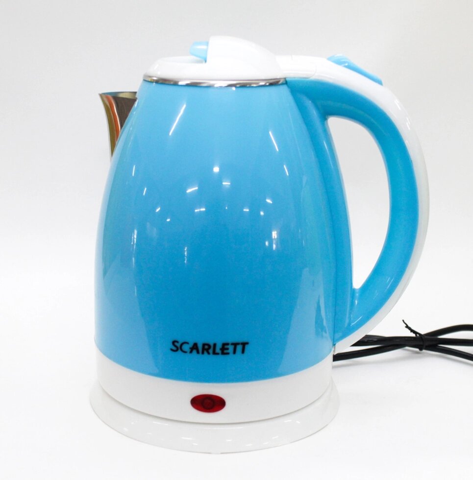 Электрический чайник SCARLETT SC-2020, синий, 2 л. от компании Интернет-магазин VPROK_kz - фото 1