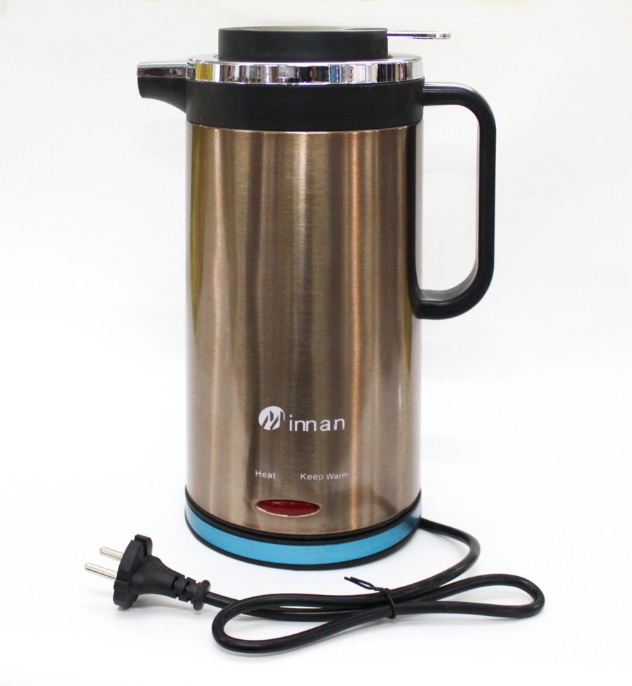 Электрический чайник-термос INNAN, сталь, 2 л. от компании Интернет-магазин VPROK_kz - фото 1