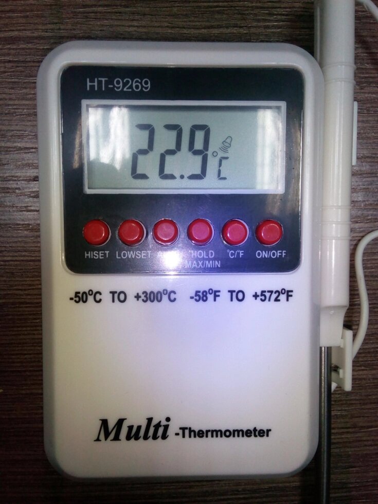 Электронный термометр c щупом на проводе HT-9269 от компании Интернет-магазин VPROK_kz - фото 1