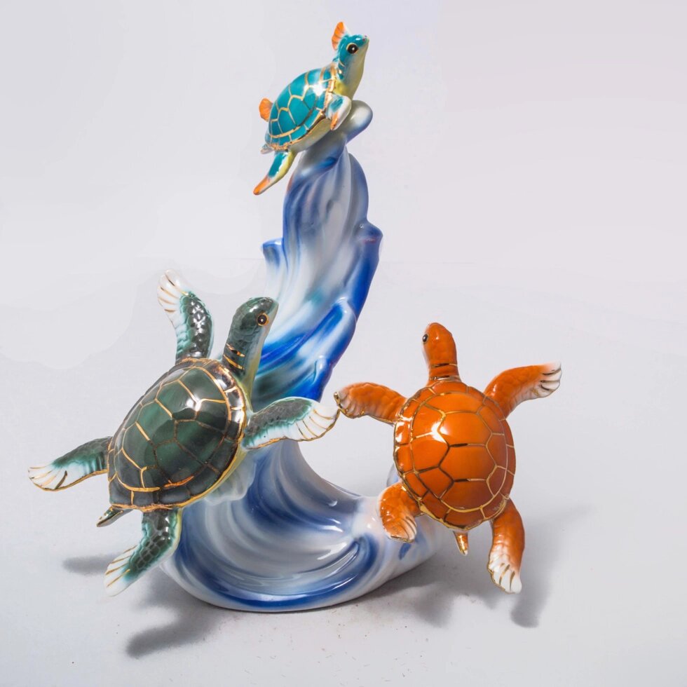 Фарфоровый сувенир "Морские черепашки" от компании Интернет-магазин VPROK_kz - фото 1