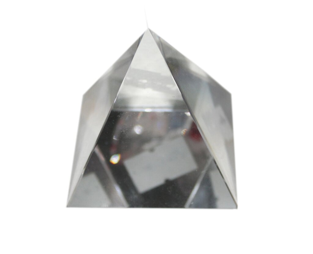 Фэн-шуй пирамида, стеклянная, 7 см от компании Интернет-магазин VPROK_kz - фото 1