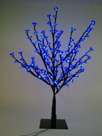 Фигура световая "цветущая яблоня" 100 см, голубая