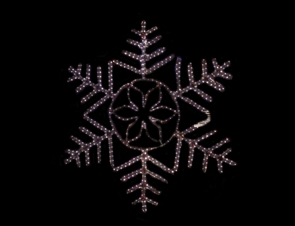 Фигура световая "Снежинка белая" (высота 100 см) от компании Интернет-магазин VPROK_kz - фото 1