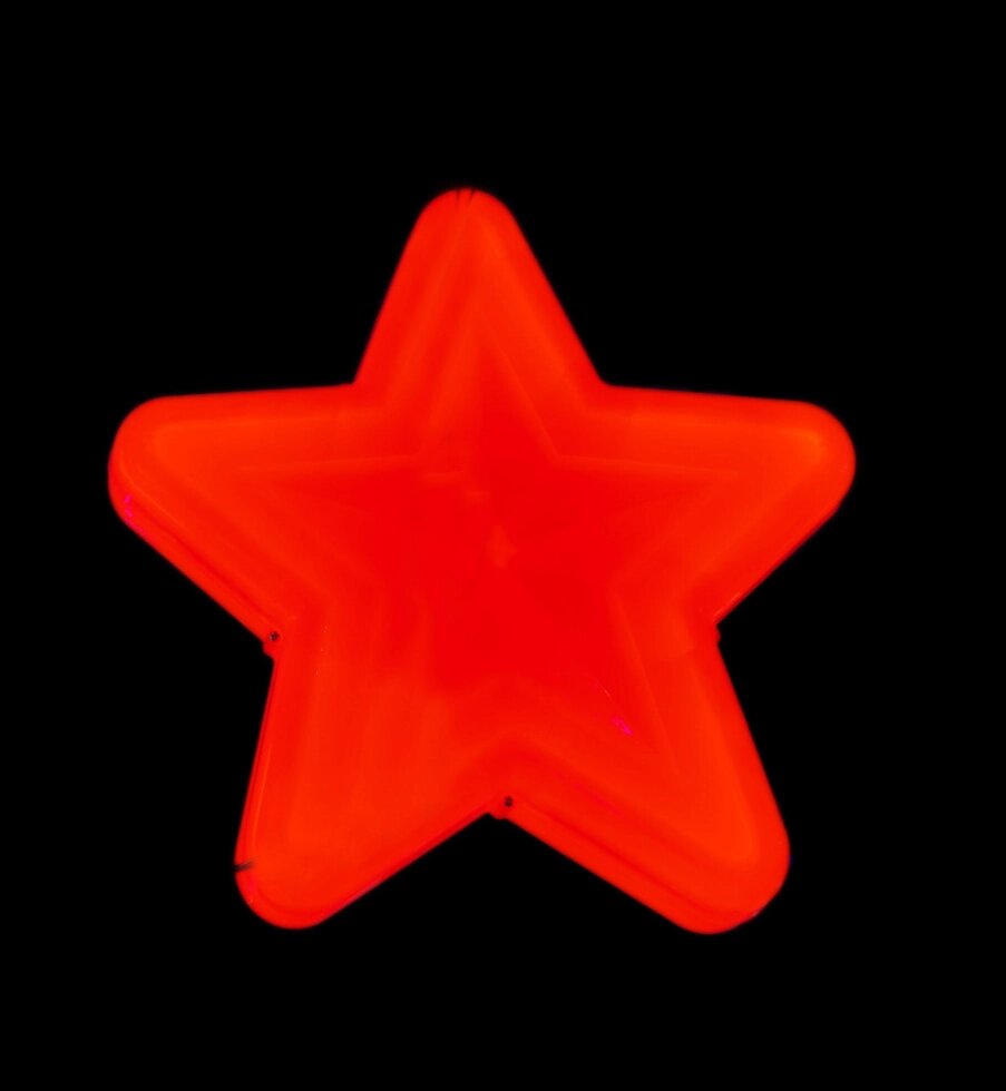 Фигура световая "Звезда красная однотонная" (высота 30 см) от компании Интернет-магазин VPROK_kz - фото 1