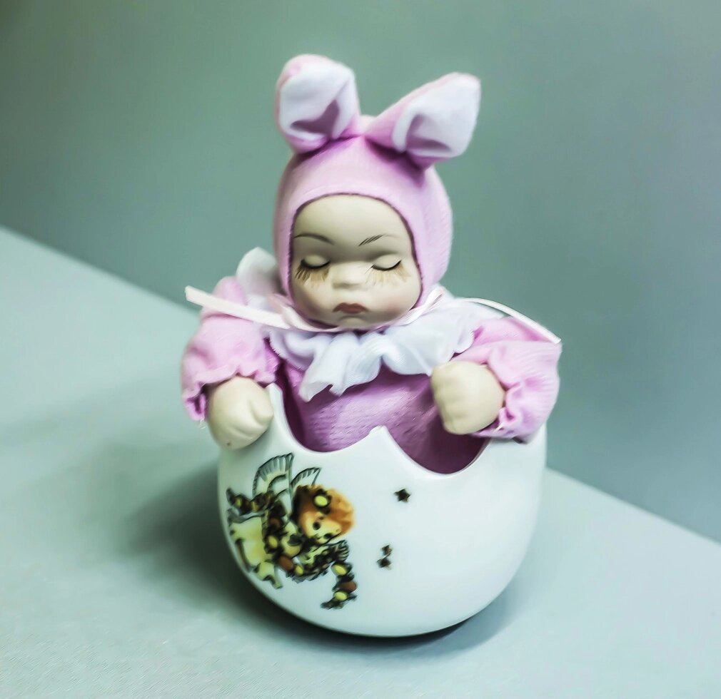 Фигурка -сувенир "Малыш- зайчик" (розовая) от компании Интернет-магазин VPROK_kz - фото 1