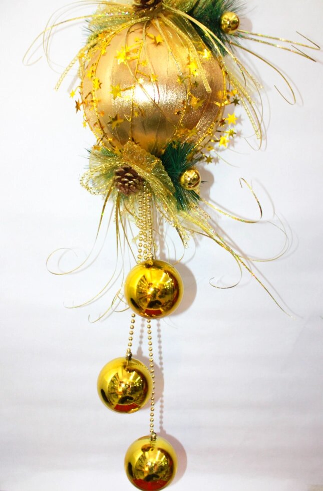 Гирлянда-шарик, золото, 80 см от компании Интернет-магазин VPROK_kz - фото 1