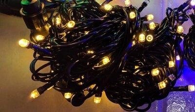 Гирлянда светодиодная "Нить" - 20 метров, 160 лампочек, теплый свет, светит постоянно от компании Интернет-магазин VPROK_kz - фото 1