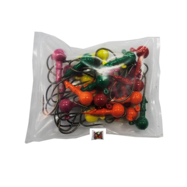 Грузило Джиг-головка сапожок, шар цветная 25шт  22гр от компании Интернет-магазин VPROK_kz - фото 1