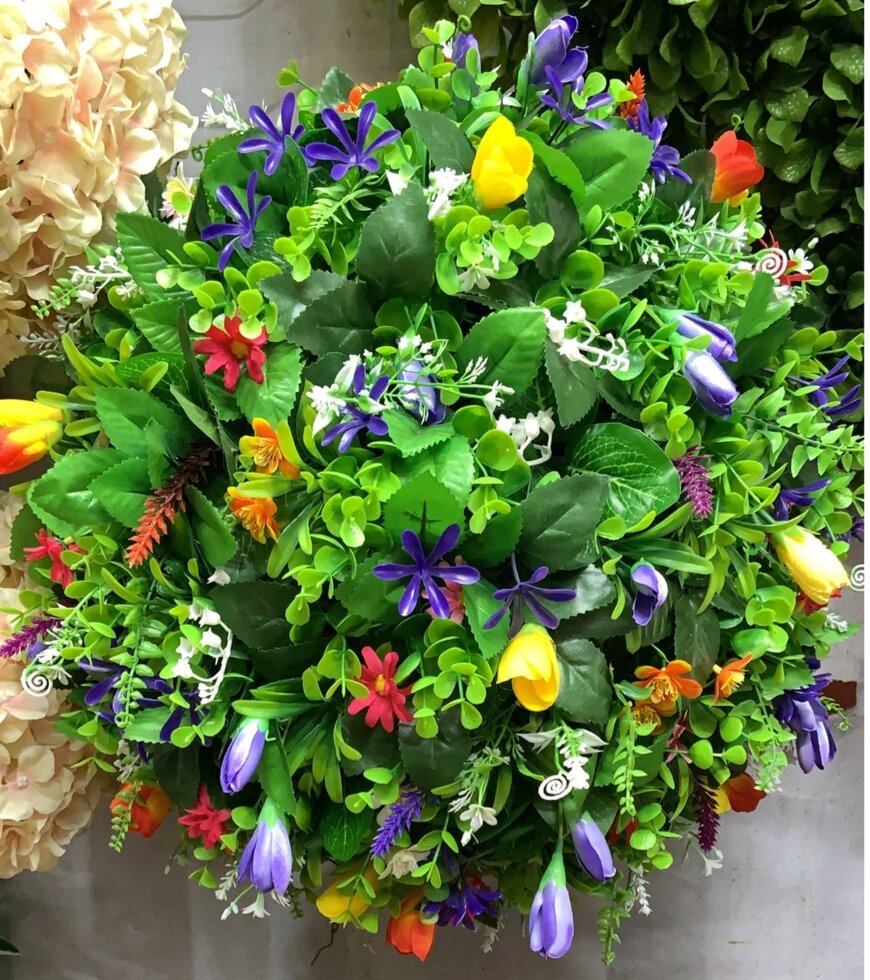Искусственный самшит, шар (цветы) без кашпо, D35 см от компании Интернет-магазин VPROK_kz - фото 1