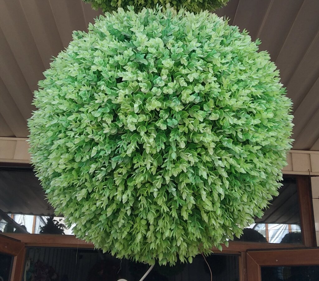 Искусственный самшит, шар (миртовое дерево) без кашпо, D 34 см от компании Интернет-магазин VPROK_kz - фото 1