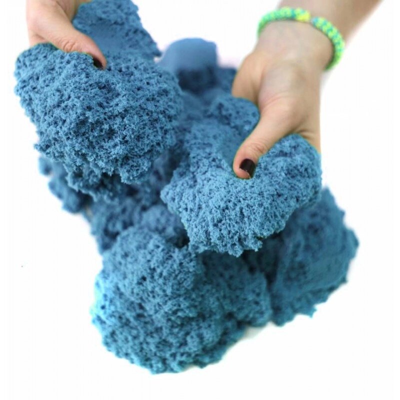 Кинетический песок 1 кг (Синий), Россия от компании Интернет-магазин VPROK_kz - фото 1