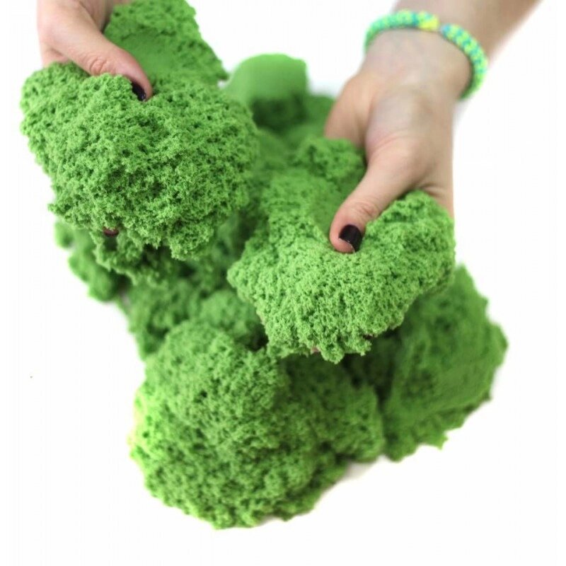 Кинетический песок 1 кг (Зеленый), Россия от компании Интернет-магазин VPROK_kz - фото 1