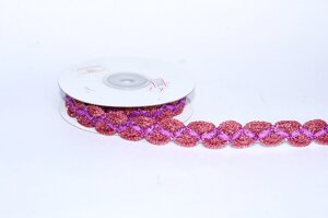 Клеевая лента с тканевой фактурой, фиолетовая, 2 см