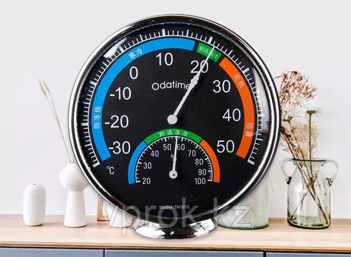 Комнатный термометр для измерения температуры и влажности TH101C, черный от компании Интернет-магазин VPROK_kz - фото 1