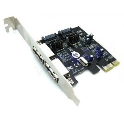 Контроллер "PCIe Controller  VIA SATA 3.0V  2 Port +2 Port ESATA  кор-100шт" от компании Интернет-магазин VPROK_kz - фото 1