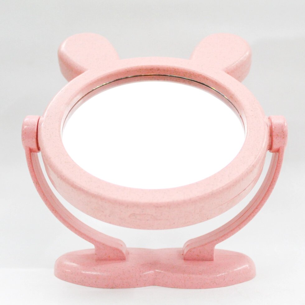Косметическое зеркало, двухстороннее, розовое, 17 см от компании Интернет-магазин VPROK_kz - фото 1