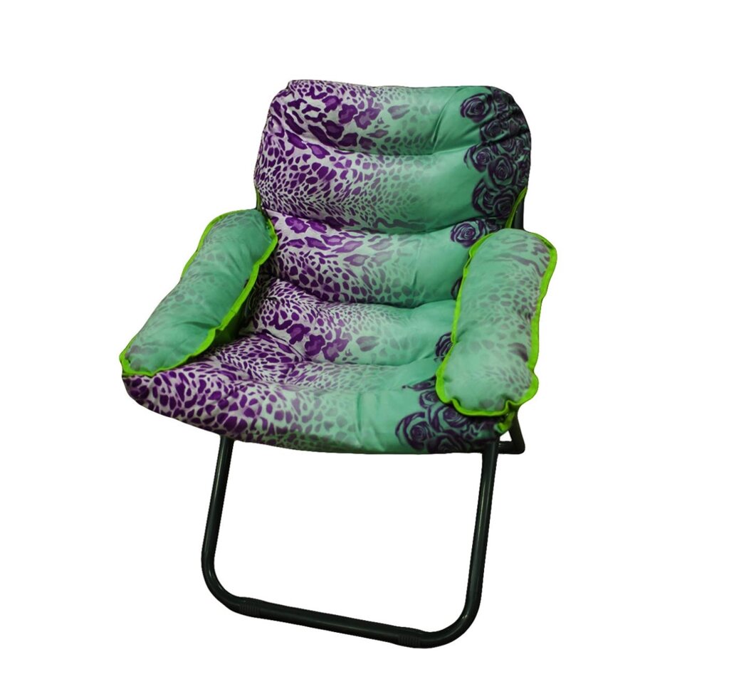 Кресло, 73 * 97 см, фиолетово-зеленый от компании Интернет-магазин VPROK_kz - фото 1