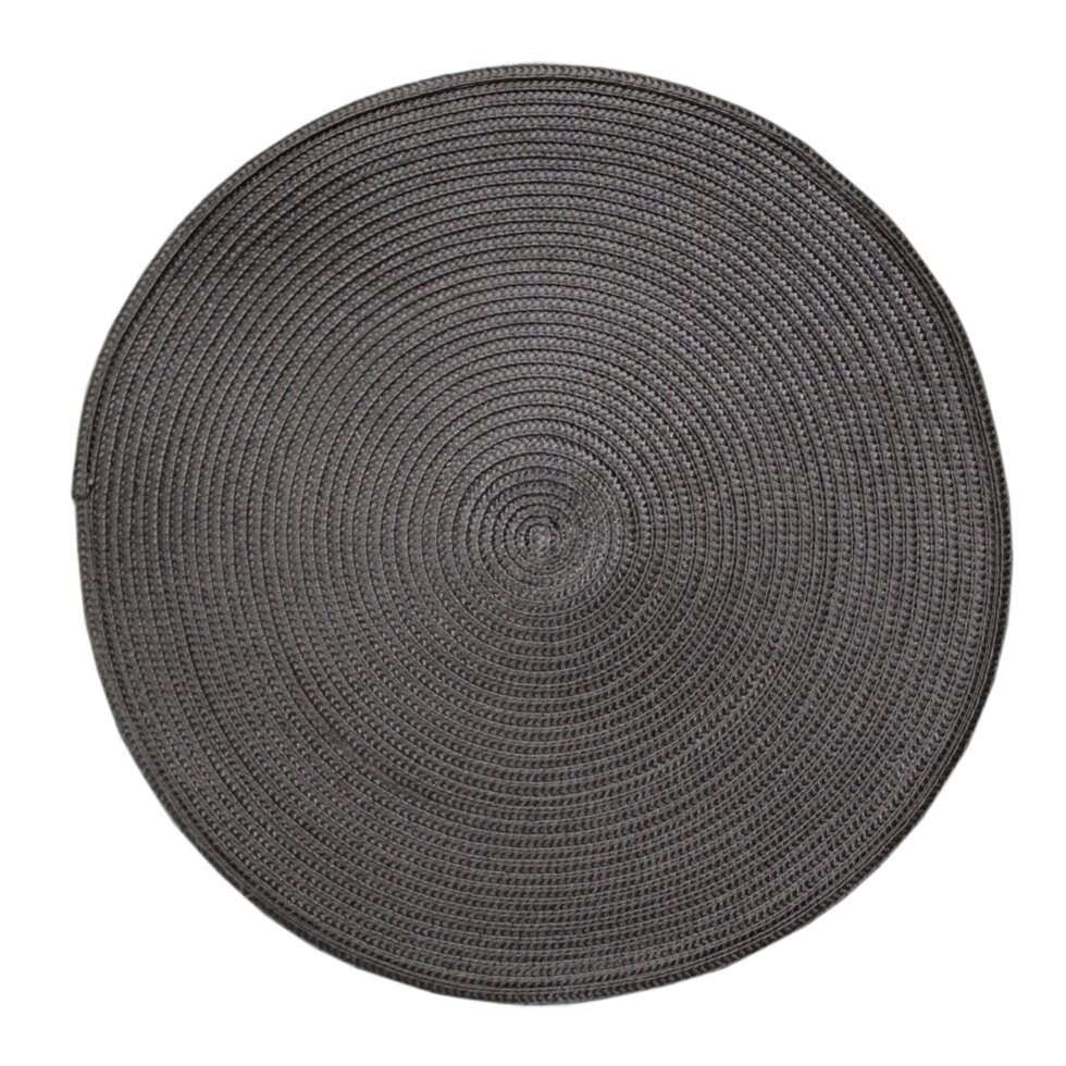 Круглая скатерть для сервировки стола, черная, D 38 см от компании Интернет-магазин VPROK_kz - фото 1