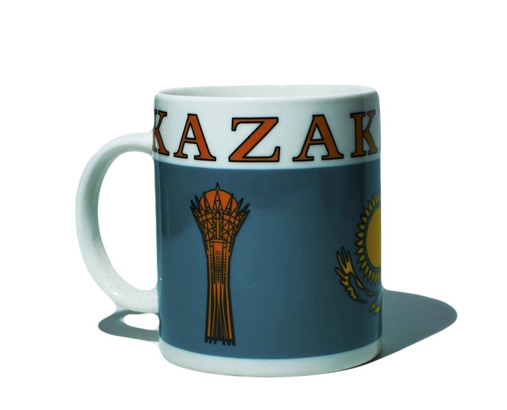 Кружка керамическая "Kazak", 10 см от компании Интернет-магазин VPROK_kz - фото 1