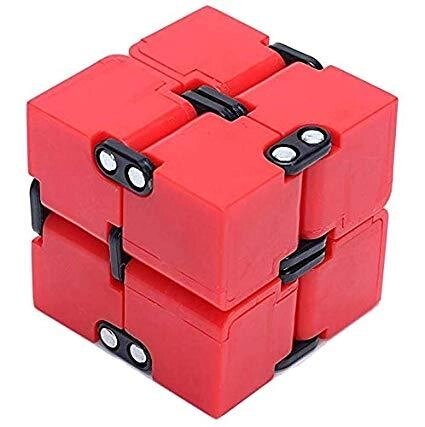 Кубик бесконечный Infinity Cube, красный от компании Интернет-магазин VPROK_kz - фото 1