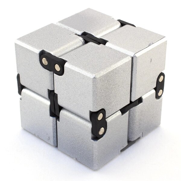 Кубик бесконечный Infinity Cube, серебро от компании Интернет-магазин VPROK_kz - фото 1