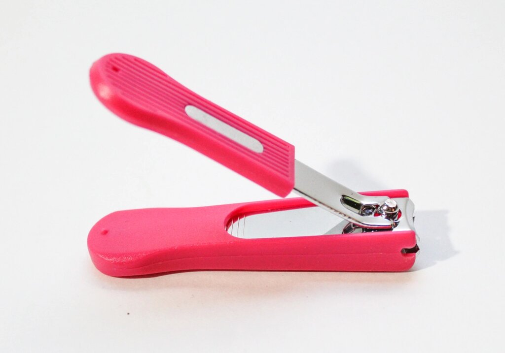 Кусачки для стрижки ногтей, розовые, 8 см от компании Интернет-магазин VPROK_kz - фото 1