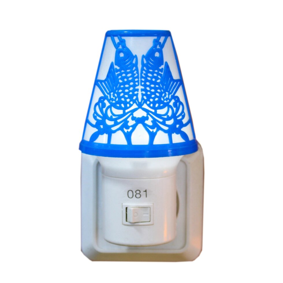 LED ночник в розетку "Лампа", синий от компании Интернет-магазин VPROK_kz - фото 1