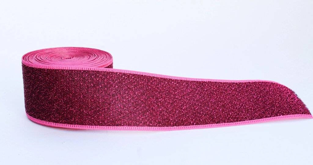 Лента эластичная для одежды, с усиленным краем, бордовая, 4 см от компании Интернет-магазин VPROK_kz - фото 1