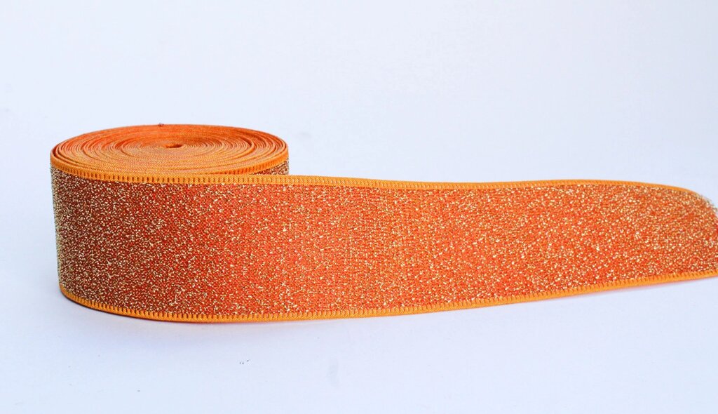 Лента эластичная, оранжевая, 4 см от компании Интернет-магазин VPROK_kz - фото 1