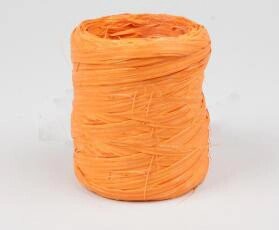 Лента-рафия упаковочная, оранжевая