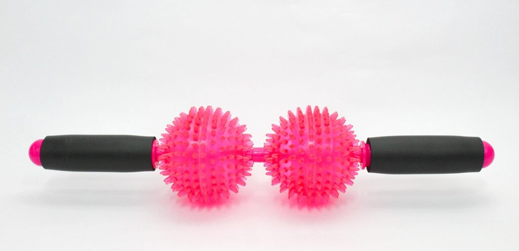 Массажер для всего тела Double Barbed Balls, розовый от компании Интернет-магазин VPROK_kz - фото 1