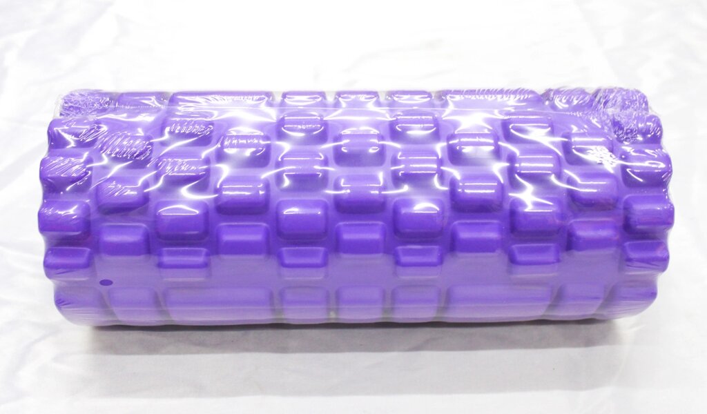 Массажный валик с гофрированной поверхностью, фиолетовый от компании Интернет-магазин VPROK_kz - фото 1