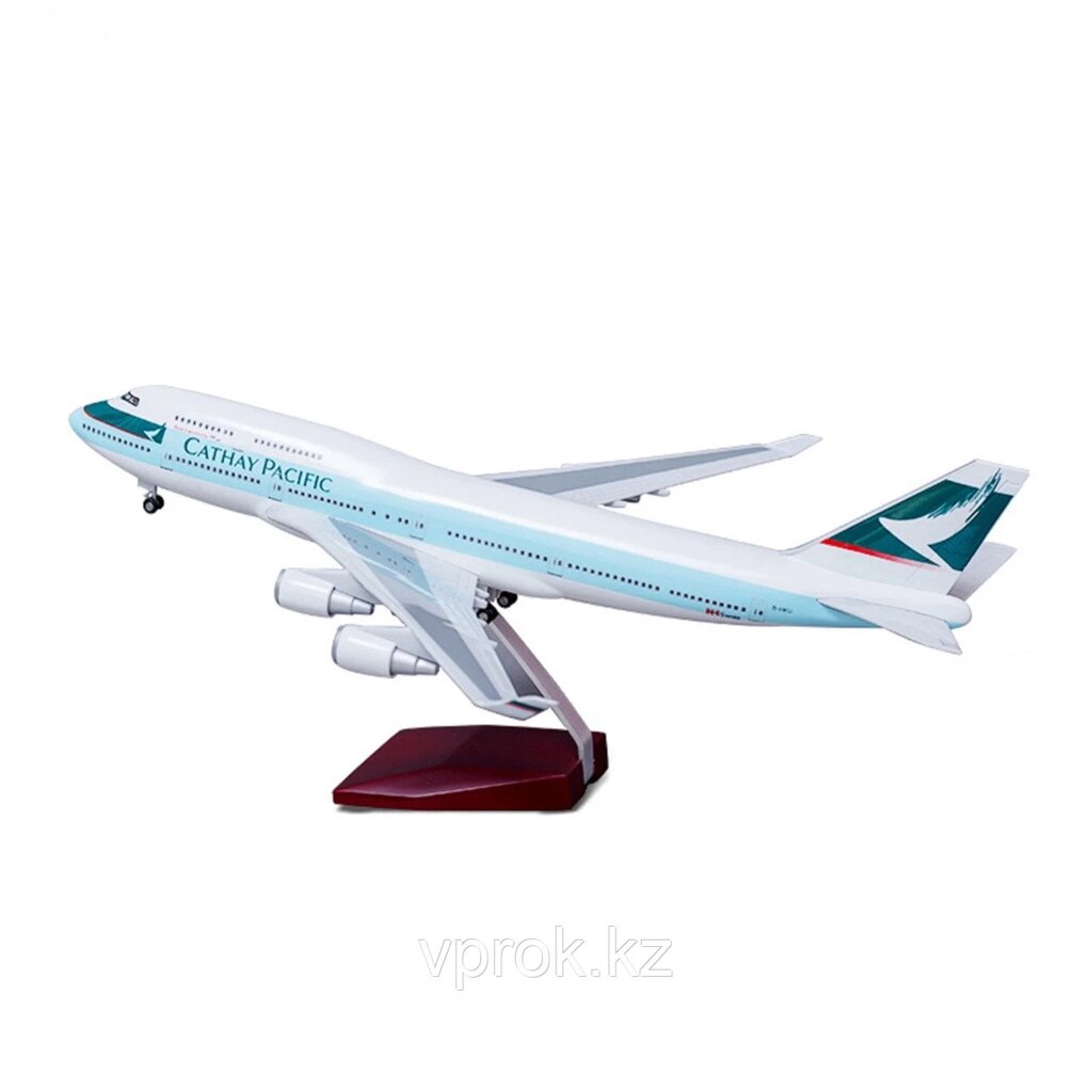 Модель самолета Cathay Pacific Boeing 747, масштаб 1/220, 32*30 см см от компании Интернет-магазин VPROK_kz - фото 1