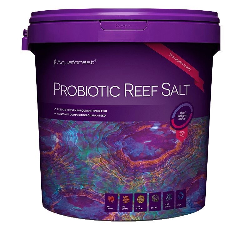 Морская Рифовая соль Премиум с пробиотиками  Aquaforest Probiotic reef salt 10 кг от компании Интернет-магазин VPROK_kz - фото 1