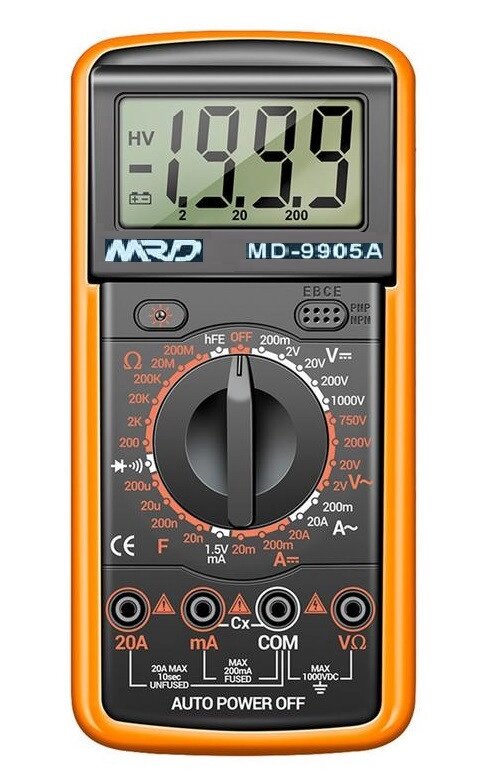 Мультиметр цифровой MD-9905 от компании Интернет-магазин VPROK_kz - фото 1