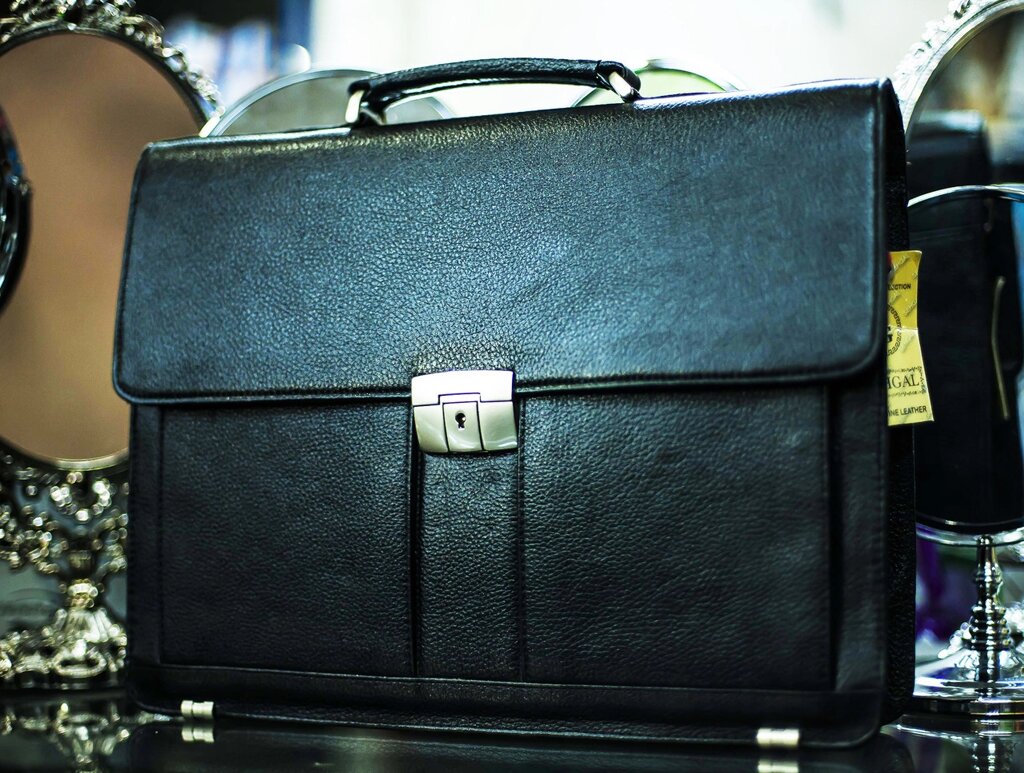 Мужская сумка-портфель "SEHGAL", 28х38см (черная) от компании Интернет-магазин VPROK_kz - фото 1