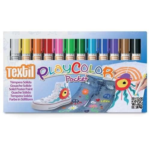 Набор цветных карандашей для ткани Instant 12 цветов по 5 г от компании Интернет-магазин VPROK_kz - фото 1