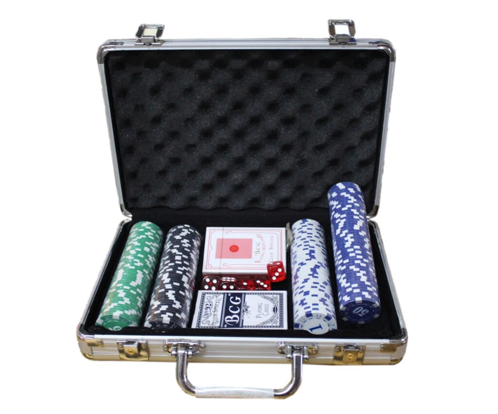 Набор для покера POKER GAME SET, 200 фишек от компании Интернет-магазин VPROK_kz - фото 1