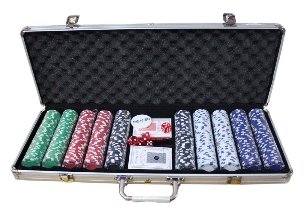 Набор для покера POKER GAME SET, 500 фишек от компании Интернет-магазин VPROK_kz - фото 1